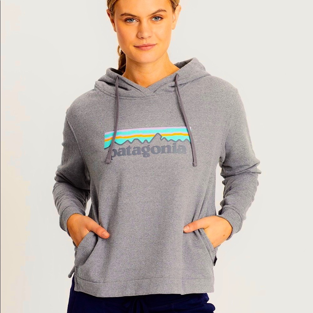Pastel Patagonia Fleece Lined P-6 Women’s Hoodie M